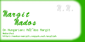 margit mados business card